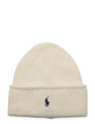 Cable-Knit Merino Wool Beanie Accessories Headwear Beanies Cream Polo ...