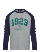 Hmlnipps T-Shirt L/S Tops T-shirts Long-sleeved T-Skjorte Grey Hummel