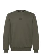 Sweatshirt Tops Sweatshirts & Hoodies Sweatshirts Khaki Green EA7