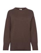 Bs Adalyn Knitwear Tops Knitwear Jumpers Brown Bruun & Stengade