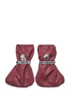 Padded Pu-Footies W.fleece Shoes Baby Booties Red CeLaVi