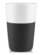 2 Cafe Latte-Krus Black Home Tableware Cups & Mugs Coffee Cups Multi/p...