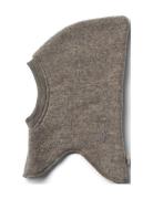 Wool Fleece Balaclava Eli Accessories Headwear Balaclava Brown Wheat