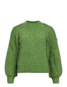 Objruna Knit L/S Re Pullover 134 Tops Knitwear Jumpers Green Object