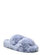 Hanna Double Strap Slipper Slippers Hjemmesko Blue Hunkemöller