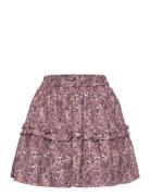 Skirt Dobby Gold Dresses & Skirts Skirts Short Skirts Purple Creamie