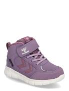 X-Light 2.0 Mid Tex Jr Sport Sneakers High-top Sneakers Purple Hummel