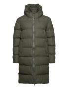 Alta Long Puffer Jacket W3T4 Foret Jakke Khaki Green Rains