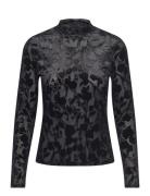 Fqiska-Blouse Tops Blouses Long-sleeved Black FREE/QUENT