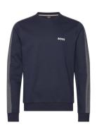 Tracksuit Sweatshirt Tops Sweatshirts & Hoodies Sweatshirts Navy BOSS