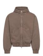 Bubble Zip Hoodie Designers Sweatshirts & Hoodies Hoodies Beige Hope