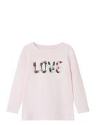 Nmflinny Ls Top Tops T-shirts Long-sleeved T-Skjorte Pink Name It