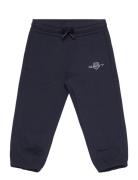 Relaxed Contrast Shield Sweatpants Bottoms Sweatpants Navy GANT