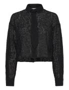 Emele Tie-M Tops Shirts Long-sleeved Black MbyM