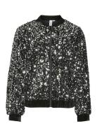 Vmbella Sequin Bomber Jrs Girl Skaljakke Outdoorjakke Black Vero Moda ...