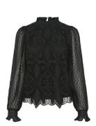 Yaslera Ls Top Tops Blouses Long-sleeved Black YAS