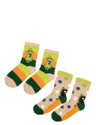 Snufkin Socks 2Pack Sokker Strømper Multi/patterned MUMIN