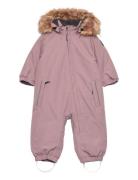 Coverall W. Fake Fur Outerwear Coveralls Snow-ski Coveralls & Sets Pin...