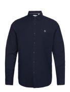 Ls Oxford Strtch No Tops Shirts Casual Navy Original Penguin