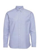 Slhregrick-Ox Shirt Ls Noos Tops Shirts Casual Blue Selected Homme