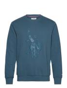 Kenni Reg Cw Uspa M Sweat Tops Sweatshirts & Hoodies Sweatshirts Blue ...