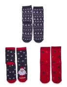 Nknrichristmas 3P Sock Socks & Tights Socks Navy Name It