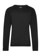 K 200 Oasis Ls Crewe Tops T-shirts Long-sleeved T-Skjorte Black Icebre...