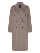 Handmade Over D Wool Coat Uldfrakke Frakke Brown Mango