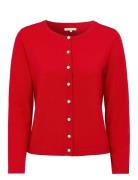 Paris Pearl Cardigan Tops Knitwear Cardigans Red Newhouse