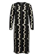 Objray L/S Long Dress E Div Knælang Kjole Black Object