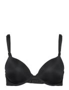 Lightly Lined Demi Lingerie Bras & Tops T-shirt Bras Black Calvin Klei...