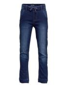 Jeans Stretch Loose Fit Bottoms Jeans Loose Jeans Blue Minymo