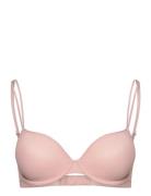 Lightly Lined Demi Lingerie Bras & Tops T-shirt Bras Pink Calvin Klein