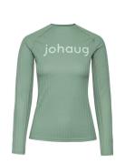 Rib Tech Long Sleeve Sport Base Layer Tops Green Johaug