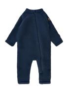 Wool Baby Suit Outerwear Fleece Outerwear Fleece Coveralls Navy Mikk-l...