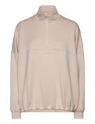 Comfy Modal Half Zip Tops Sweatshirts & Hoodies Sweatshirts Beige Aim´...