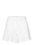 Sonja Linen Blend Shorts Bottoms Shorts Bermudas White Gina Tricot