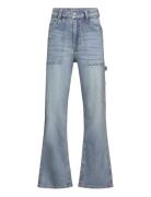 Trousers Denim Vanja Carpenter Bottoms Jeans Bootcut Jeans Blue Lindex