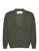 Badge Skater Cardigan Tops Knitwear Cardigans Green Calvin Klein Jeans