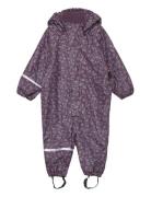 Rainwear Suit -Aop, W.fleece Outerwear Coveralls Rainwear Coveralls Pu...