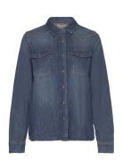 Mmelvira Denim Shirt Tops Shirts Denim Shirts Blue MOS MOSH