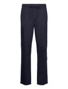 Patrick Linen Pants Bottoms Trousers Linen Trousers Navy Les Deux