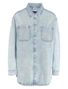 Nmalva L/S Denim Shacket Az352Lb Noos Tops Shirts Denim Shirts Blue NO...