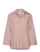 Rodebjer Sunshine Stripe Designers Shirts Long-sleeved Pink RODEBJER