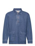 Smock Denim Héritage Tops Shirts Denim Shirts Blue Armor Lux