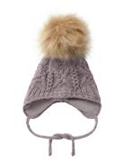 Nbfwrilla Wool Knit Hat Accessories Headwear Hats Winter Hats Purple N...