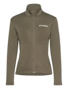 W Mt Lt Fl Ja Sport Women Sport Clothing Sport Fleeces & Midlayers Gre...