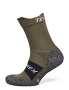 Trx Cr Wool Sck Sport Women Sport Clothing Sport Socks Khaki Green Adi...