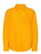 Rel Linen Shirt Tops Shirts Linen Shirts Orange GANT