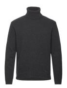 M. Lambswool Knit Turtle Designers Knitwear Turtlenecks Grey HOLZWEILE...